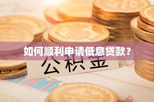 合川如何顺利申请低息贷款？
