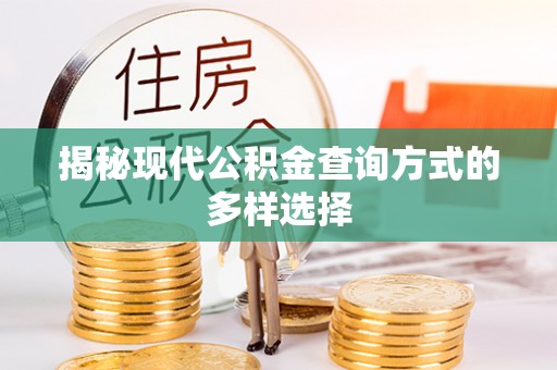 合川揭秘现代公积金查询方式的多样选择